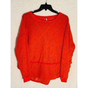Free People Not Cold In This Lace Top Size XS